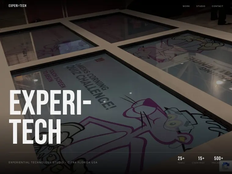 The Experi Tech website